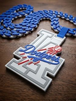 Los Angeles Dodgers and Athletics 3d printed chains