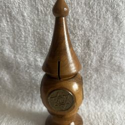 Small Olive tree wood Jewish Besamim Tower  Havdalah  Yad Absalom tomb Jerusalem
