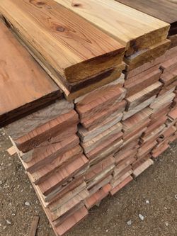 Redwood 1x6x6 3 sides smooth kiln dried heat treated