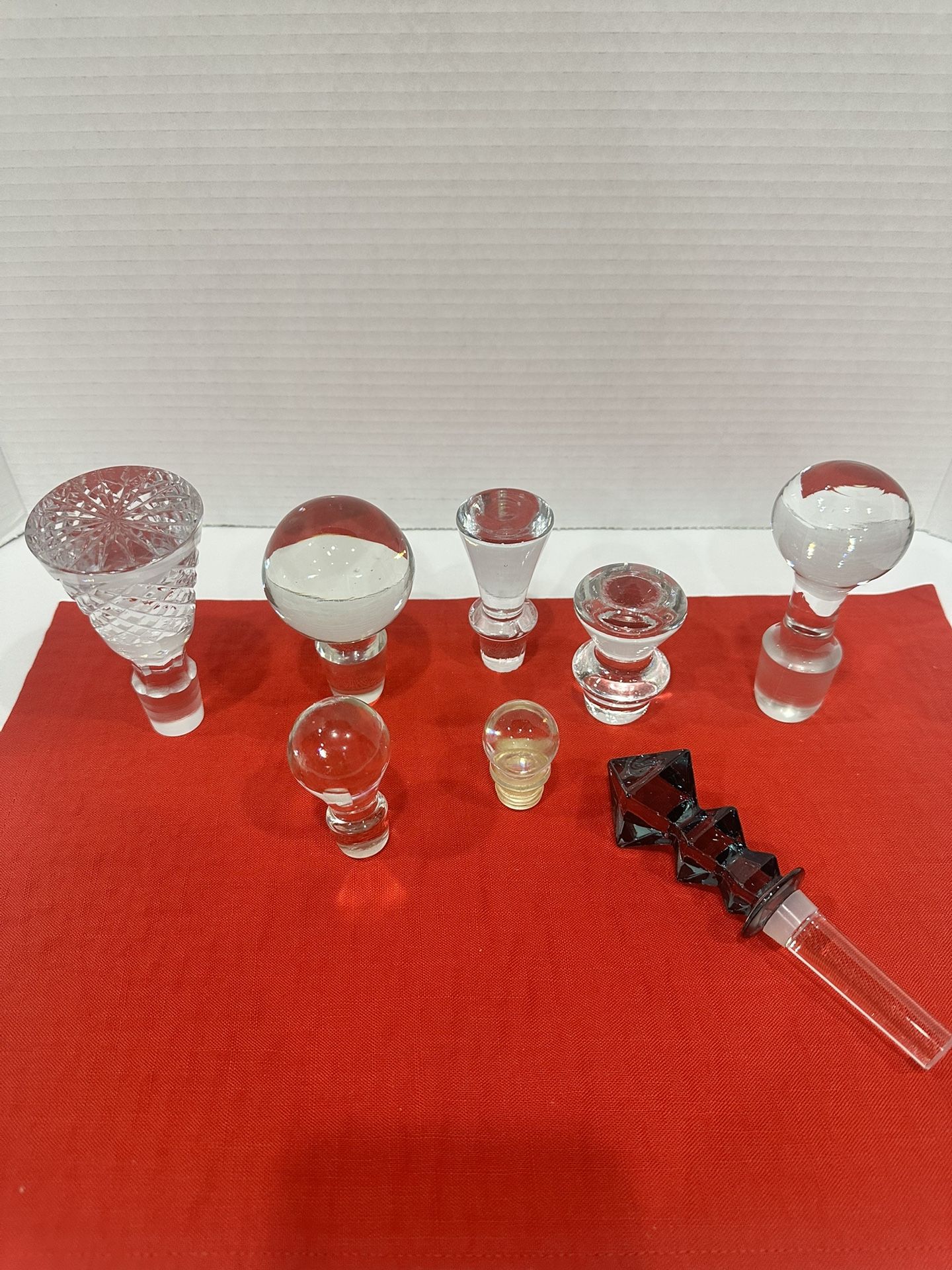 8 Vintage Antique Glass Bottle Stoppers