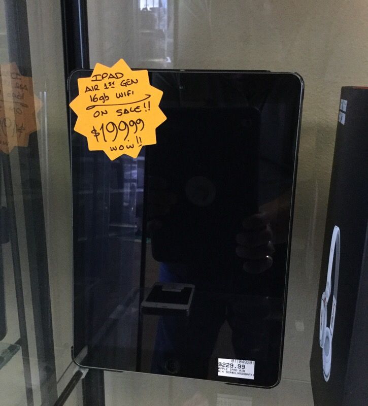 Ipad Air 1st Gen 16gb On Sale $189