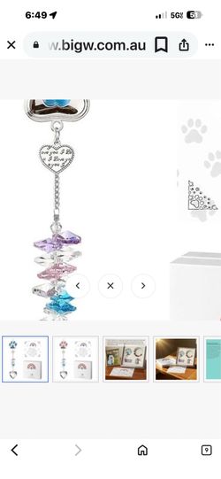 Dog Memorial Gifts for Loss of Dogs Crystal Suncatcher & Bracelet Remenbrance Paw Print Sun Catcher Crystals