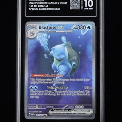 BLASTOISE EX 200/165 TAG 10 - POKEMON 151 SPECIAL ILLUSTRATION RARE