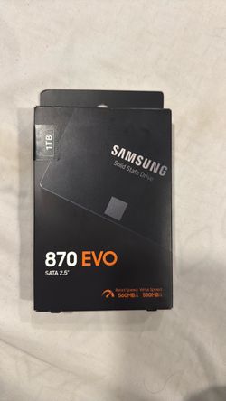 Samsung SSD 870 EVO SATA III 2.5” 1TB, Read Speeds Up to 560MB/s