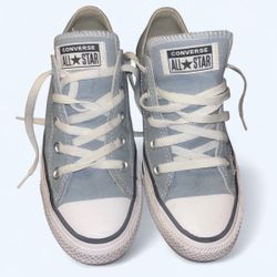 Gray/Blue Converse 