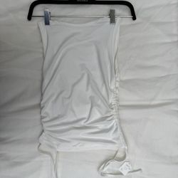 White ruched top(XS)