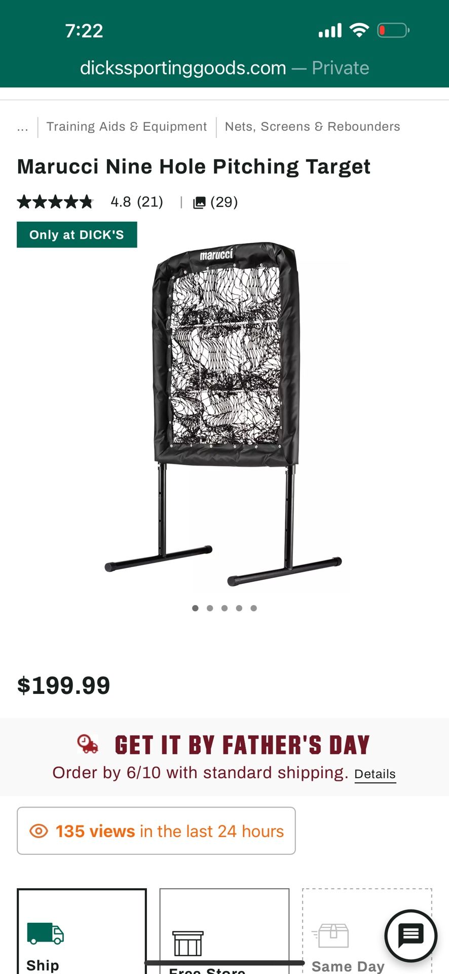 Marucci Nine Hole Pitching Target