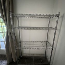 Storage Shelving Unit with Wheels Shelf Adjustable