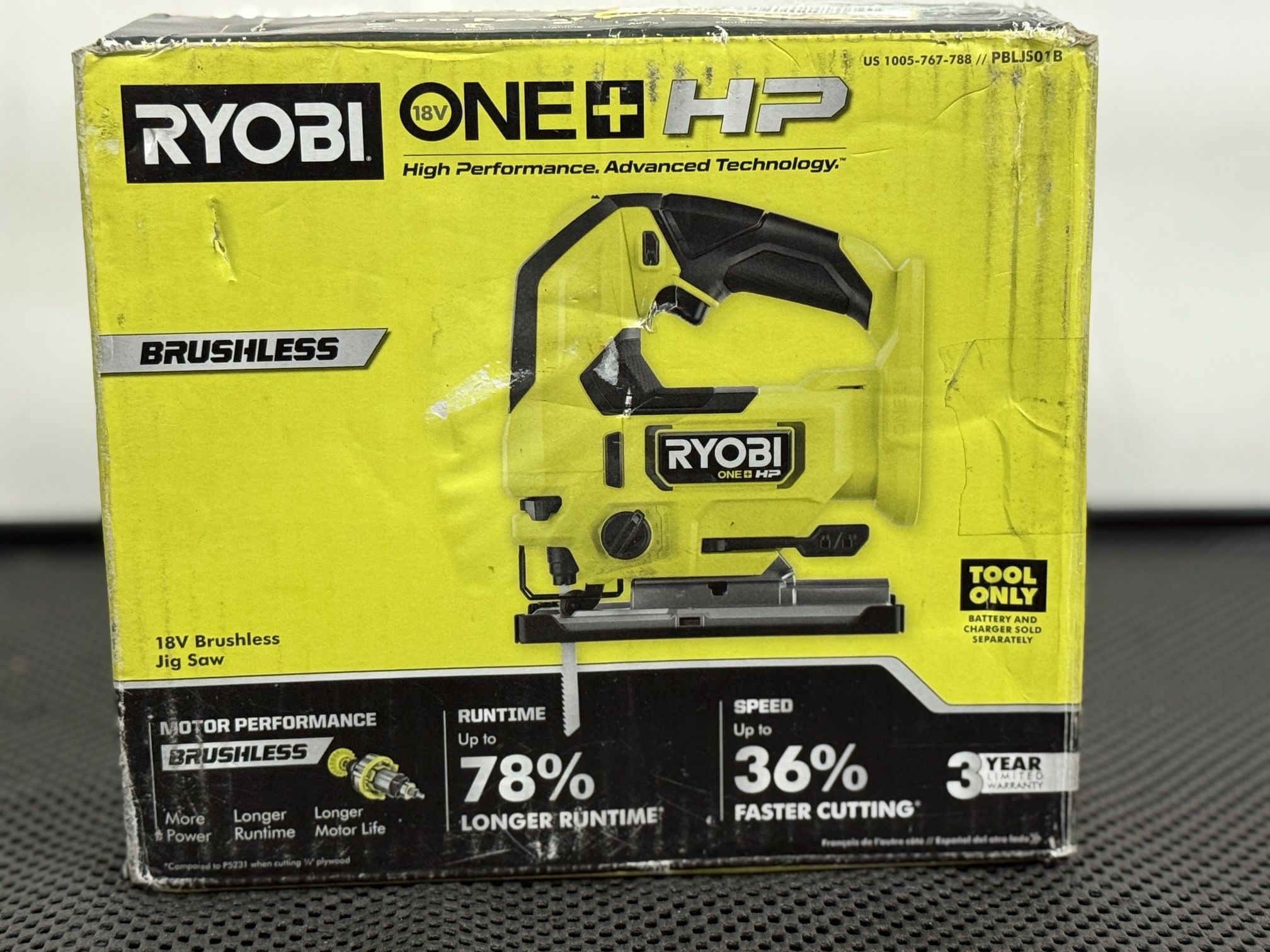 RYOBI ONE+ HP 18V Brushless Cordless Jig Saw (Tool Only)