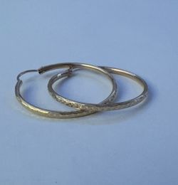 10K Gold Hoop Earrings | 2.5g | Brand New