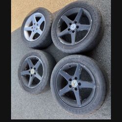 4 X 205/55r16 5x4.5 5x114.3 Stock Rsx Sentra Accord Civic Camry  Mustang rims Wheels Good Firestone Tires!!!!