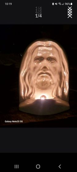 Ceramic Jesus Light up statue new