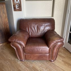 Oversized Leather Armchair