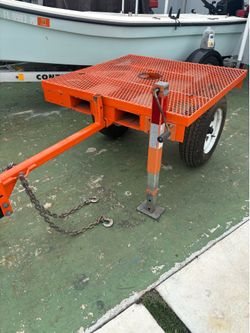 4 x 4 utility trailer 3500 lbs capacity removable tongue
