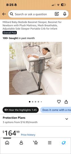 Milliard Baby Bedside Bassinet Sleeper