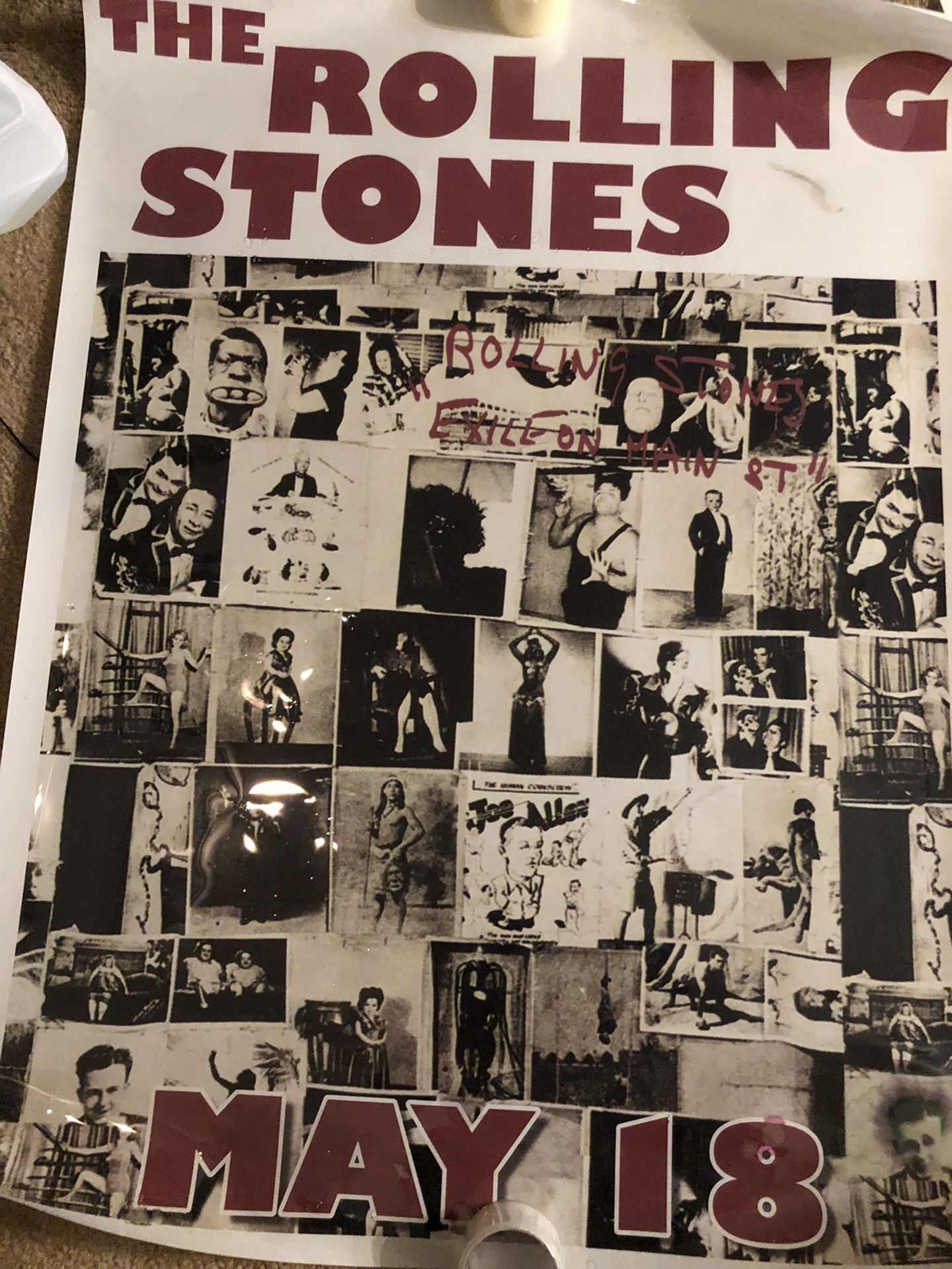 Rolling Stones Poster From Concert Show