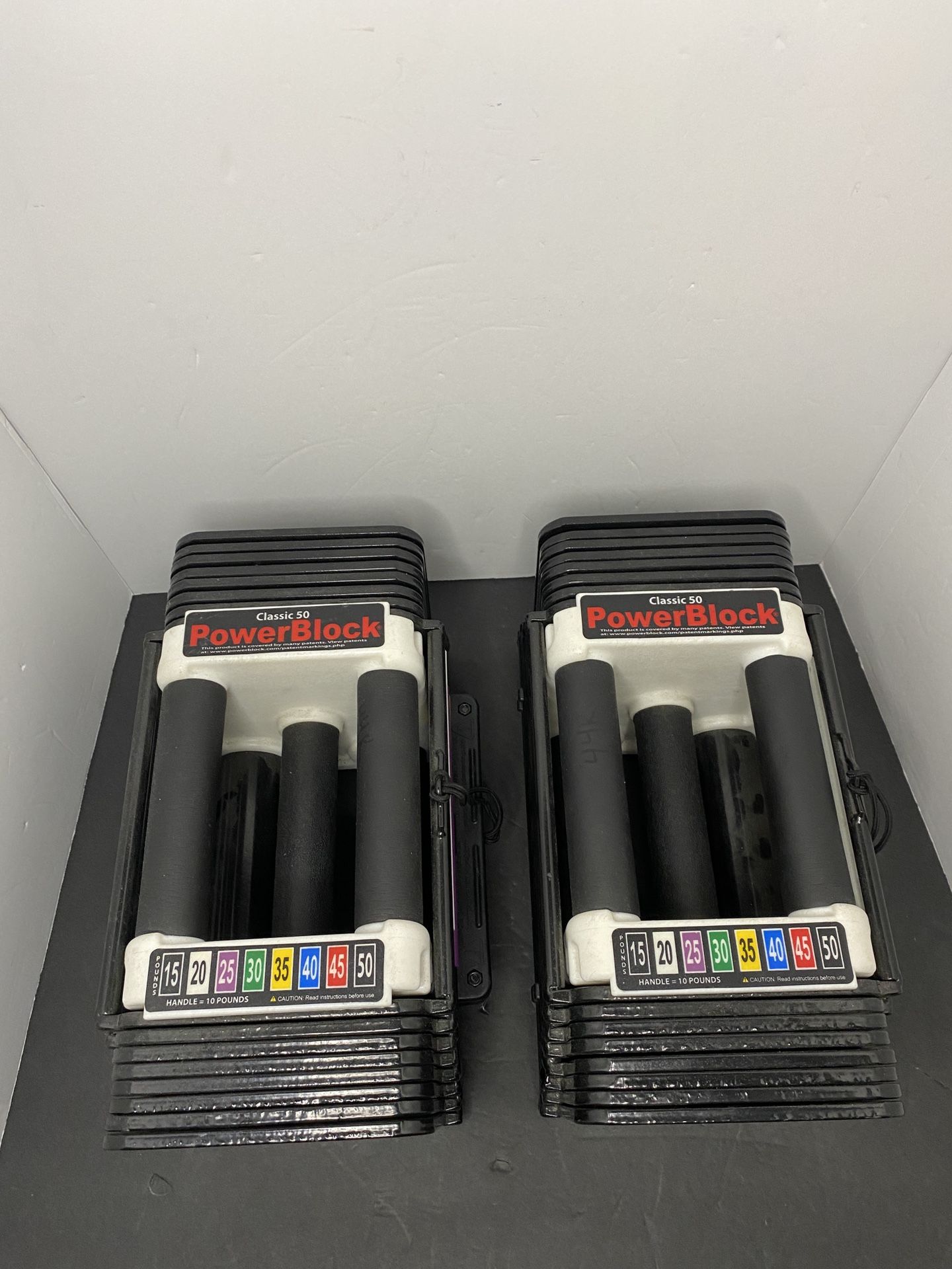Powerblock Classic 50 Pound Adjustable Dumbbell SET Pair