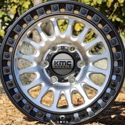 Kmc IMS 552 Silver / Black Ring - Satin Black - Bronze / Black Ring 6x139.7 17x8.5 - 10 Offset🔥🔥🔥