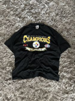 Black 2005 NFL AFC Champions Pittsburgh Steelers T-shirt 