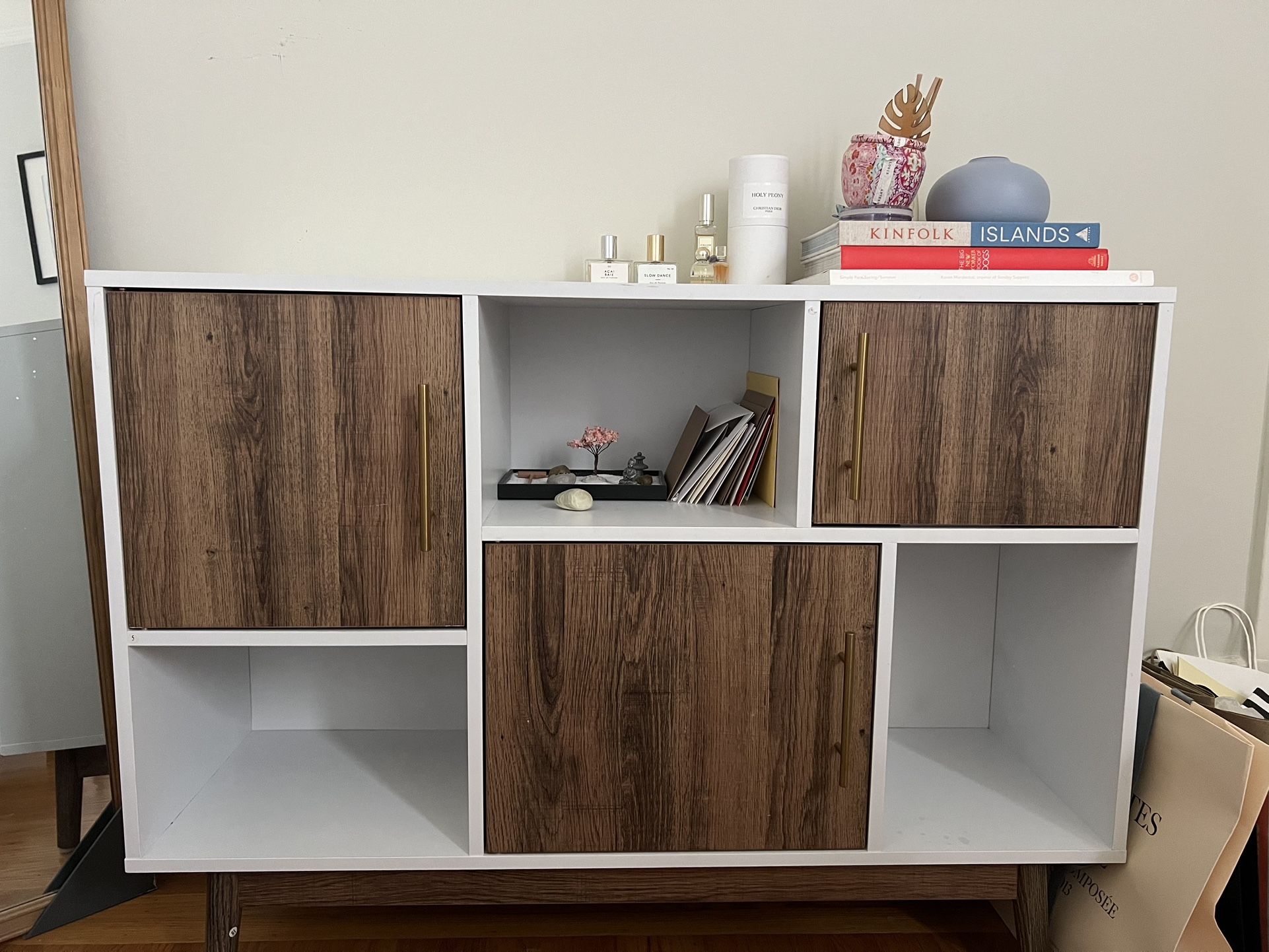 White Storage Cabinet With