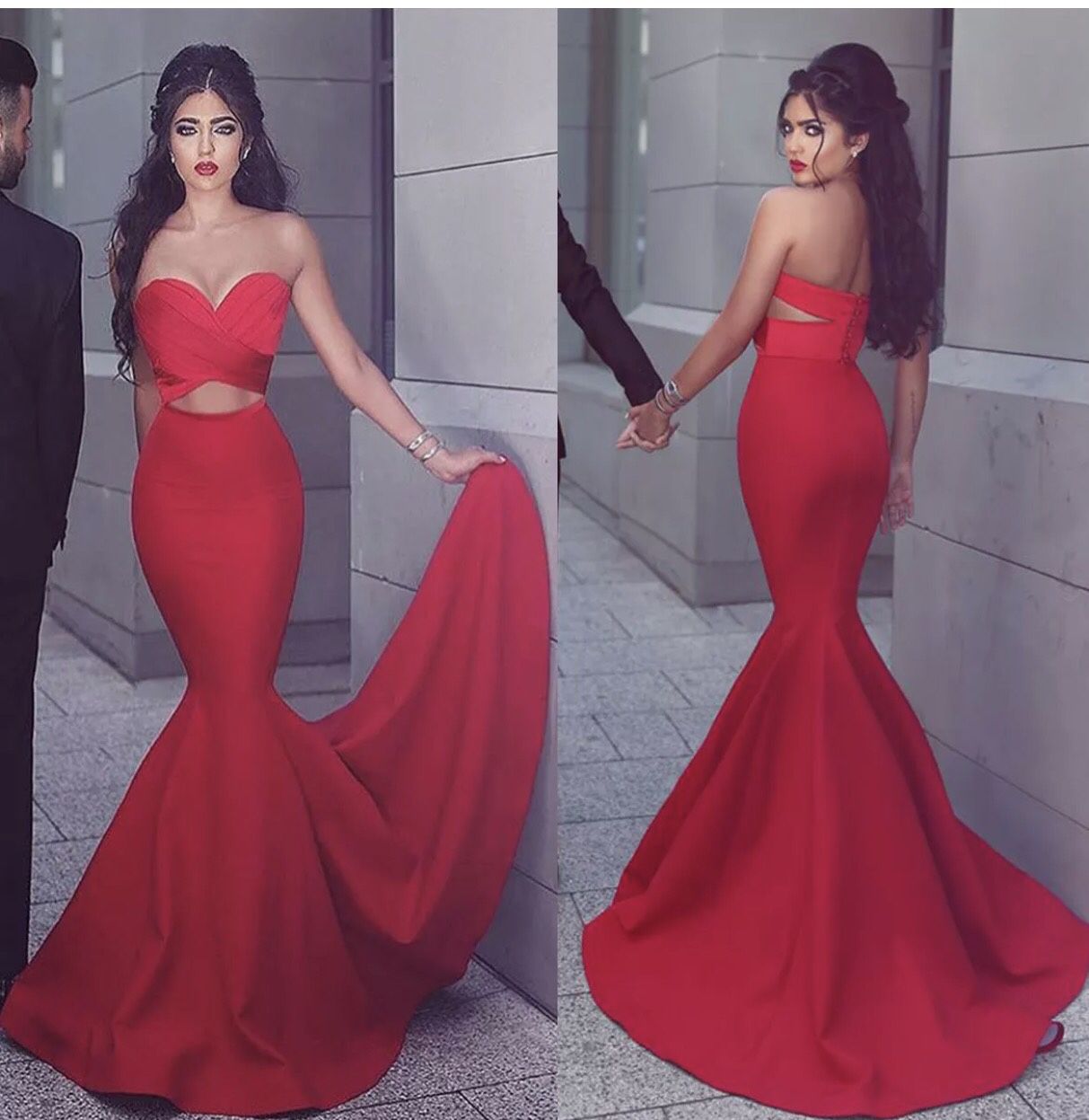 Smoking hot Red Quinceanera or Gothic Mermaid Dress