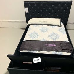 Brand New/ Rectangular Black Velvet Bed Frame/ Dresser Mirror Nightstand/ Mattress Sold Separately Bedroom Furniture Sets Wide Range Of Inventory 