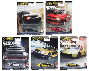 Die Cast Metal - Fast & Furious Premium 5 PCs. Set New -