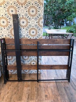 Industrial Wood and Metal full bed
