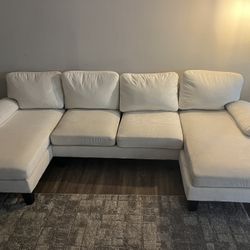 White 3 Seater Couch 