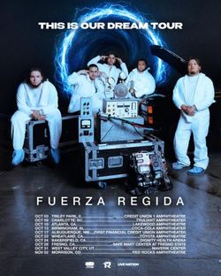 Section 105 Row X $300 each FUERZA REGIDA CONCERT Tinley Park Credit Union 1 Amphitheater