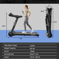 Costway 2.25HP Folding Treadmill Running Machine LED Touch Display