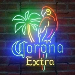 Corona Extra Beer Glass Tube  Neon Light Sign 