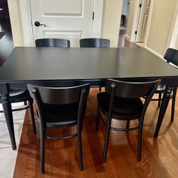 Ikea Ingatorp Extendable Dining Table And  6 Chairs