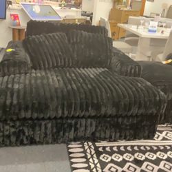 NEW! Fuzzy Corduroy Super Chaise With USB Plug In And Cupholders $1099 LOW PRICE