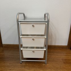 3 Drawer Metal Storage Cart