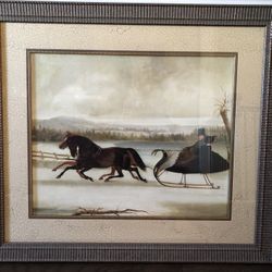 Horse And Carriage Print