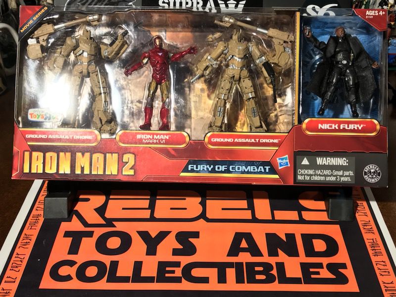 Iron man 2 TOYSRUS Exclusive Fury of Combat 3.75” Figure Set