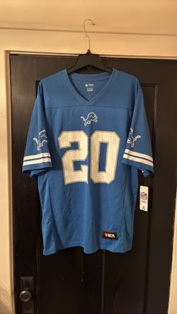 Detroit Lions Barry Sanders #20 honalulu blue NFL team apparel sizes large & XL available