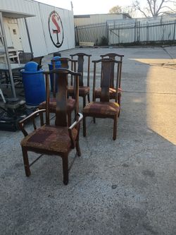 5.     Antique Dining Chairs Good Condition  Used 