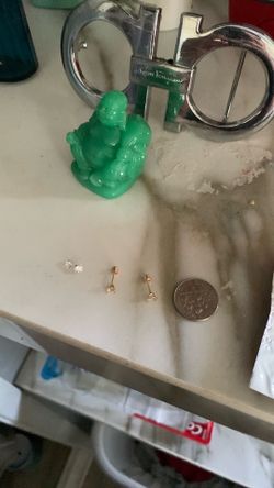 Gold earrings