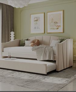 Like New trundle Bed With Tempurpedic Mattress