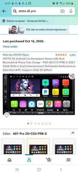 A6 Atoto Pro W/gesture