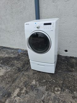 samsung front load heavy duty large capacity electric dryer.