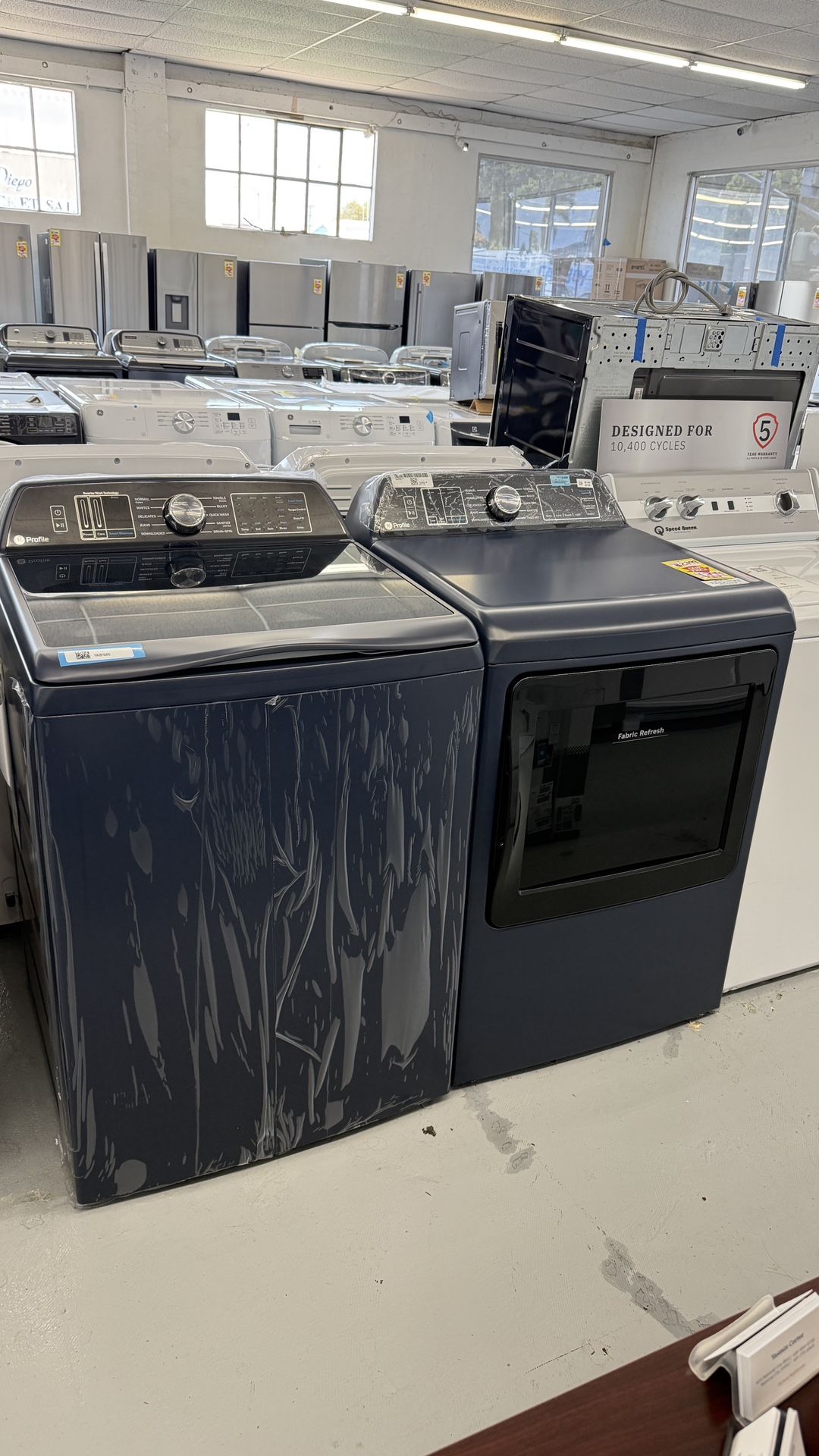 GE Profile Washer And Dryer Blue Color