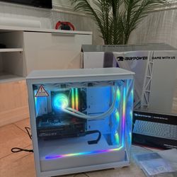 iBUYPOWER - Slate Gaming Desktop PC- Intel Core Ultra 9 285K,NVIDIA GeForce RTX 5070 12GB,32GB DDR5 RGB,2TB NVMe - White