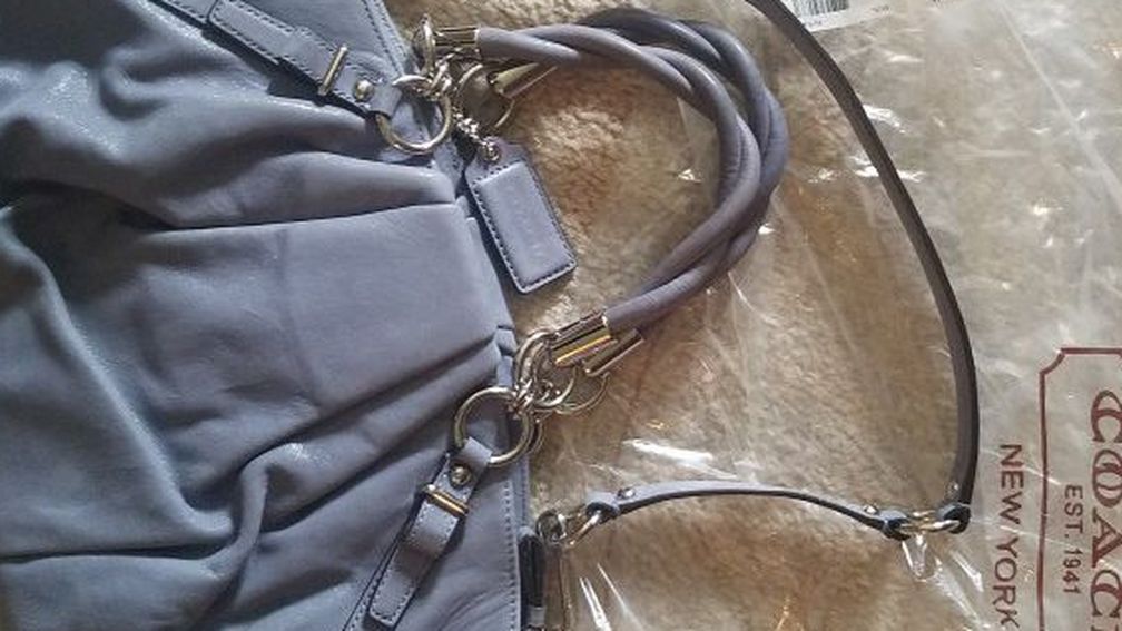 Gray Coach purse