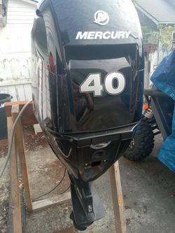 Mercury 40hp 4 stroke electric start manual tilt new controls