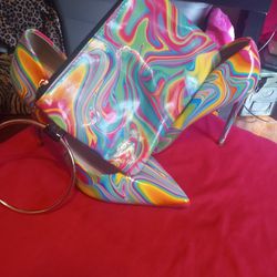 Matching heels and purse Woman's size 9