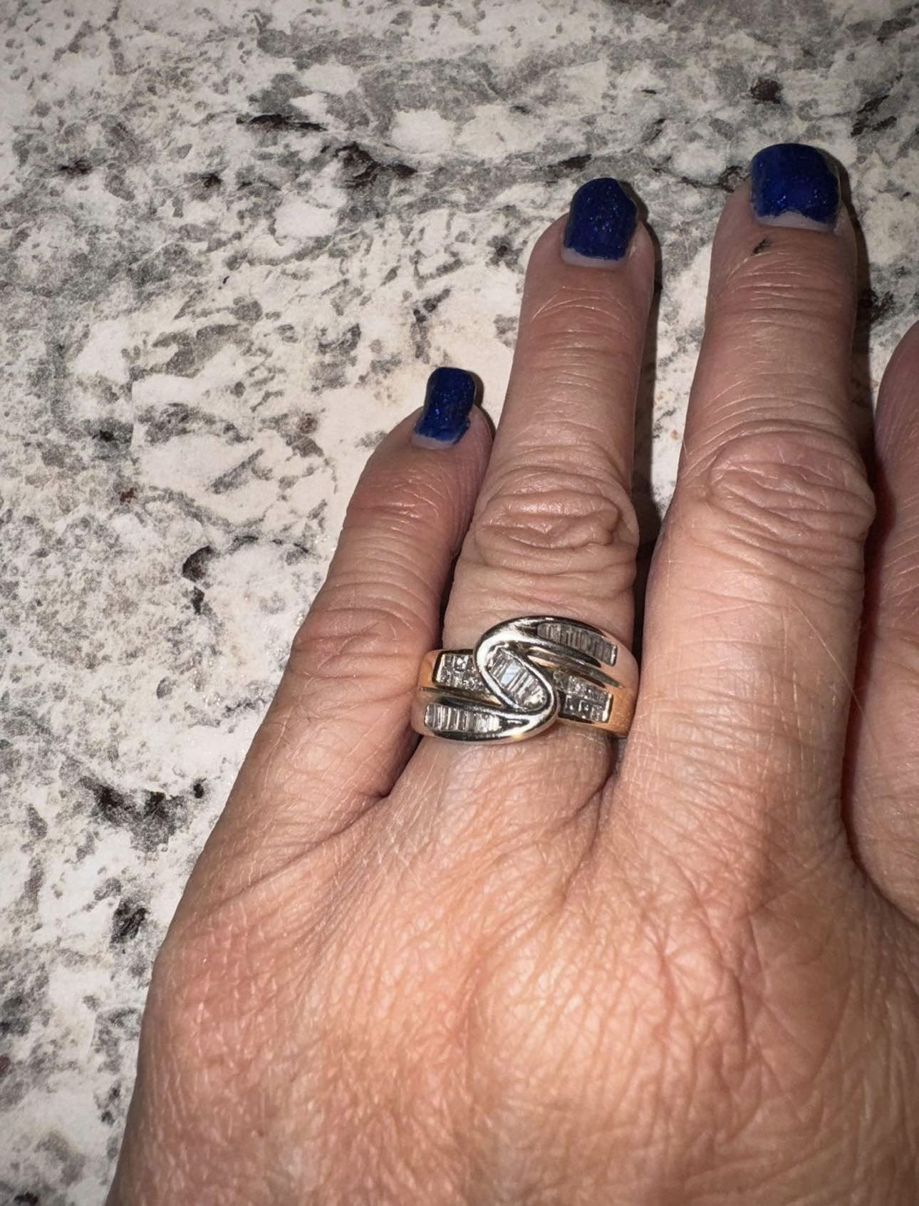 Stunning14K & Diamond Band Designed by Brandon Knaster Jewelry 1 ct (BKJ) - size 7