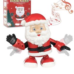 Singing Dancing Santa Claus, Twerking Santa Interactive Toy Figures, Electric Dolls with Music, Animated Christmas Decoration, Goodie Bag Stuffers for
